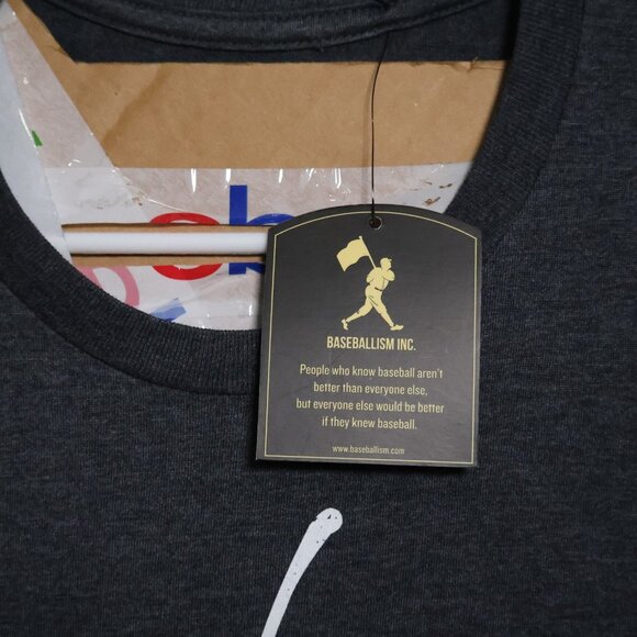 Baseballism 643 Double Play Shirt Mens 3XL Gray Graphic Tee Baseball MLB 6432 - Picture 3 of 10